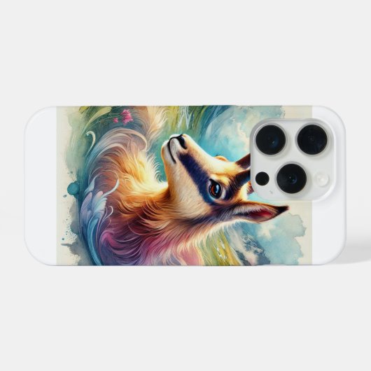 Chamois in the Alpine Light 061024AREF130 - Waterc iPhoneケース (裏面横)