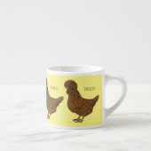 Chamois polish chicken cartoon illustration   エスプレッソカップ (右)