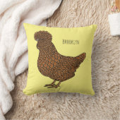 Chamois polish chicken cartoon illustration クッション (ブランケット)