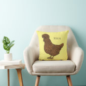 Chamois polish chicken cartoon illustration クッション (椅子)