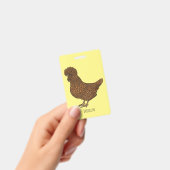 Chamois polish chicken cartoon illustration  バッジ (手持ち)