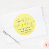 Chamomileサンキュービジネスサポートイエロー ラウンドシール (封筒)