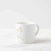 Chamomile Botanical Illustration Coffee Mug エスプレッソカップ (正面右)