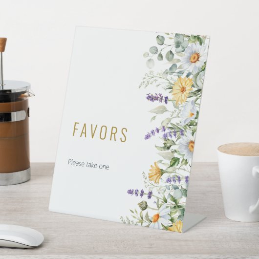 Chamomile & Eucalyptus Favors Sign 台座サイン (インサイチュ)
