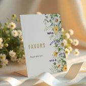 Chamomile & Eucalyptus Favors Sign 台座サイン