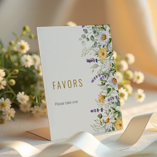 Chamomile & Eucalyptus Favors Sign 台座サイン