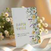 Chamomile & Eucalyptus Shower Diaper Raffle Sign 台座サイン