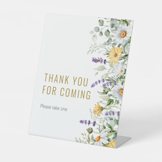 Chamomile & Eucalyptus Thanks for Coming 台座サイン (正面)