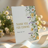 Chamomile & Eucalyptus Thanks for Coming 台座サイン