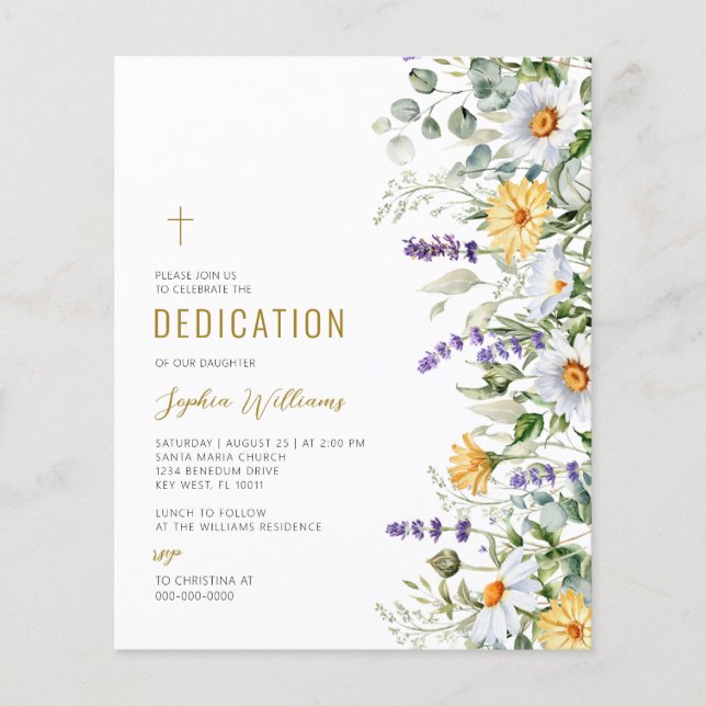 Chamomile & Eucalyptus Wildflowers Dedication (正面)