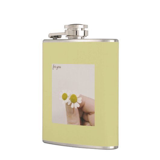 “Chamomile Floral Vinyl Flask – ‘For You’  フラスク (左)