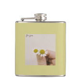 “Chamomile Floral Vinyl Flask – ‘For You’  フラスク (正面)