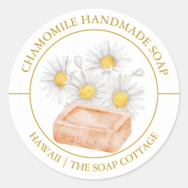 Chamomile Soap label ラウンドシール