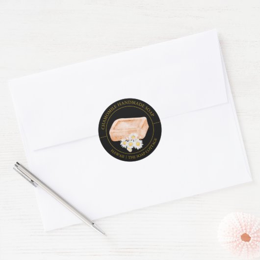 Chamomile Soap label ラウンドシール (封筒)