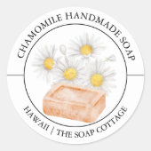 Chamomile Soap label ラウンドシール (正面)