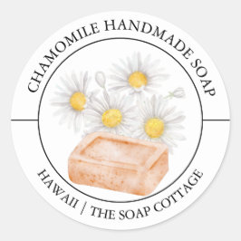 Chamomile Soap label ラウンドシール