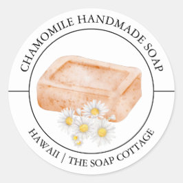 Chamomile Soap label ラウンドシール