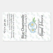 Chamomile Soap Labels 🧼 for Artisan Soap Products 長方形シール (正面)