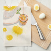 Chamomile Tea & Honey Kitchen Towels キッチンタオル (四つ折り)
