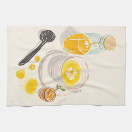 Chamomile Tea & Honey Kitchen Towels キッチンタオル