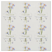 Chamomile vintage watercolour ファブリック (見本)
