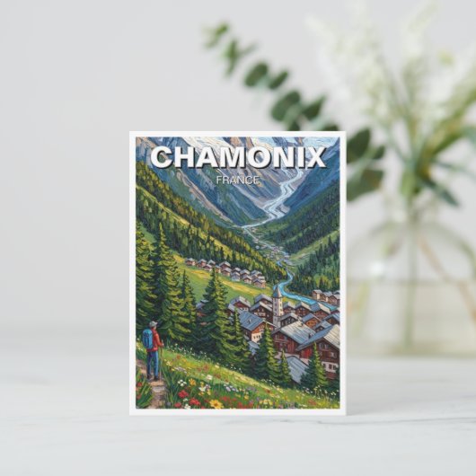 Chamonix France Mont Blanc ポストカード (スタンド正面)