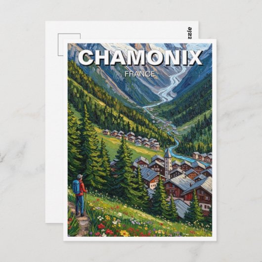 Chamonix France Mont Blanc ポストカード (正面/裏面)