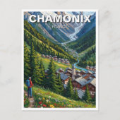 Chamonix France Mont Blanc ポストカード (正面)