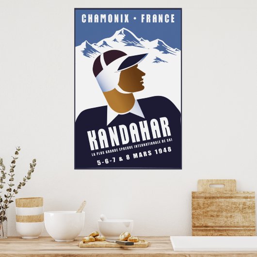 Chamonix, France, Ski Poster ポスター (キッチン)