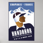 Chamonix, France, Ski Poster ポスター (正面)