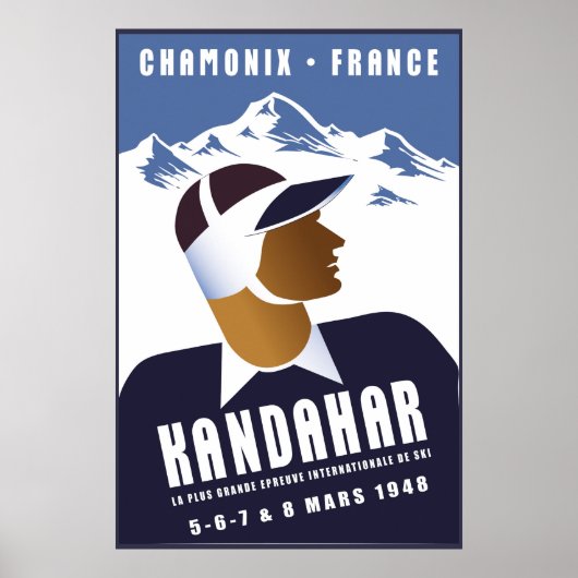 Chamonix, France, Ski Poster ポスター (正面)