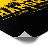 Chamonix France Ski Resort Alpine Skiing French Al ポスター (角)