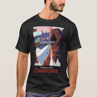 Chamonix L'Aiguille Du Midi Poster Tシャツ