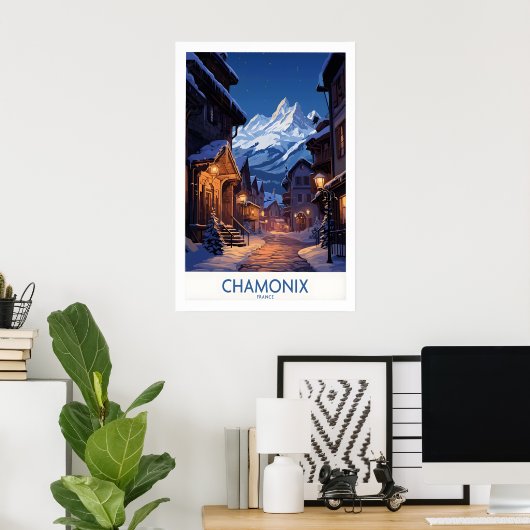 Chamonix Print 1 ポスター (ホームオフィス)
