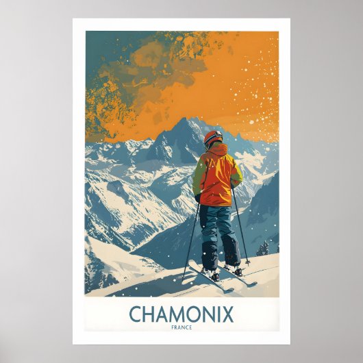 Chamonix Print France 1 ポスター (正面)