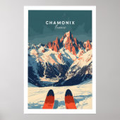 Chamonix Ski Poster 1 ポスター (正面)