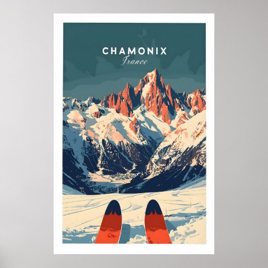 Chamonix Ski Poster 1 ポスター (正面)