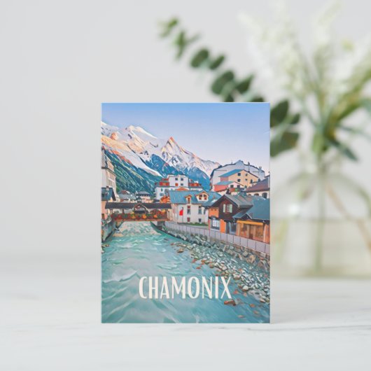 Chamonix Station de ski ポストカード (スタンド正面)