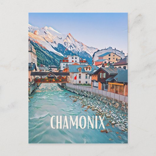 Chamonix Station de ski ポストカード (正面)