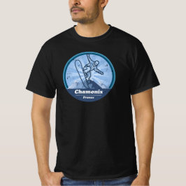 Chamonix Station de ski - Snowboard Tシャツ