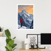 Chamonix Travel Poster - France 1 ポスター (ホームオフィス)