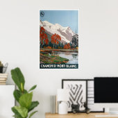 Chamonix Travel Poster Mont Blanc France Art ポスター (ホームオフィス)