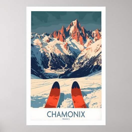 Chamonix Wall Art Poster 1 ポスター (正面)