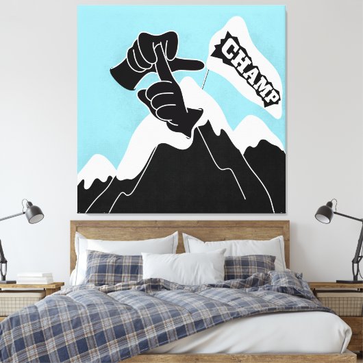 Champ - ASL Design キャンバスプリント (インサイチュ (寝室))
