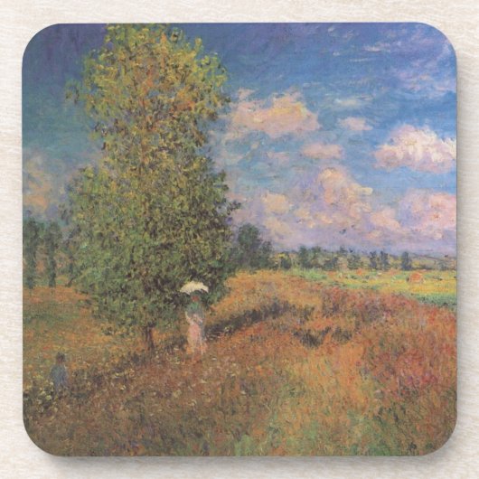 Champ de Coquelicots – クロード・モネ – c1875 コースター (正面)