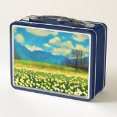 Champ de jonquilles - peinture メタルランチボックス (裏面)