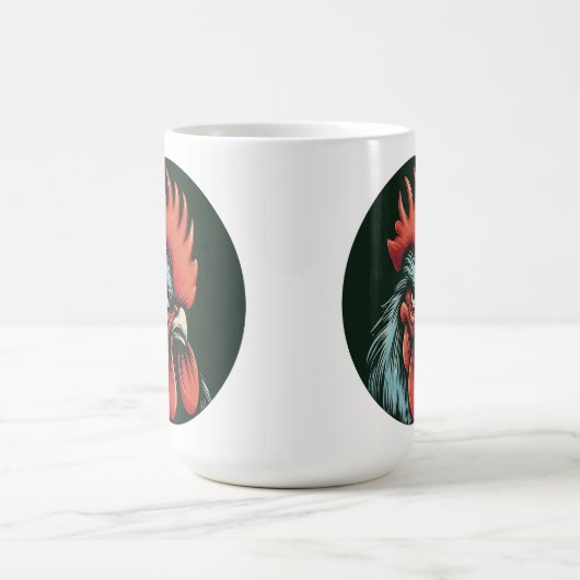 "Champ the Grumpy Rooster" Mug コーヒーマグカップ (中央)
