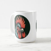 "Champ the Grumpy Rooster" Mug コーヒーマグカップ (正面左)