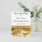 Champaagneの保存日付の招待状 セーブザデート (スタンド正面)