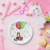 Champagne and Confetti New Years ペーパープレート (パーティー)